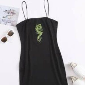 COPY - dragon print bodycon dress